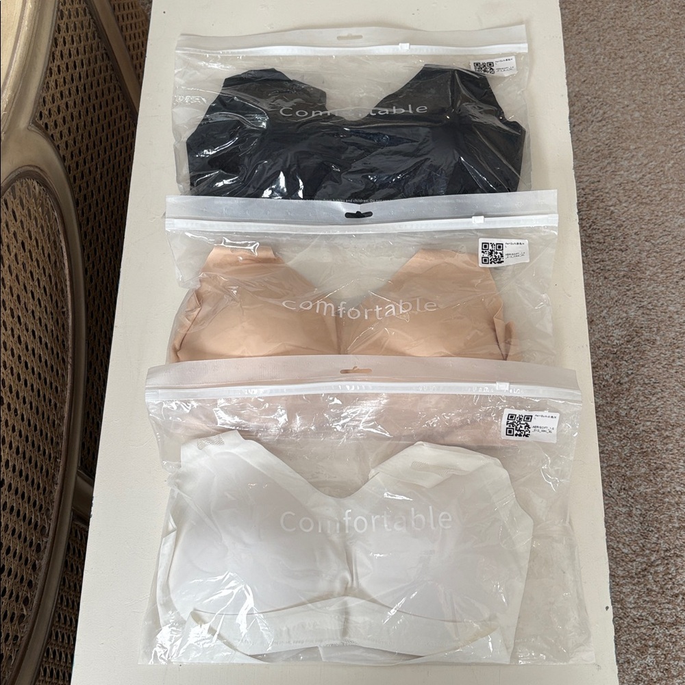 4PC Multi Bundle Saralush Aerisoft Ultimate Breathable Comfort Bras ~ XL ~ NWT! - Picture 3 of 4